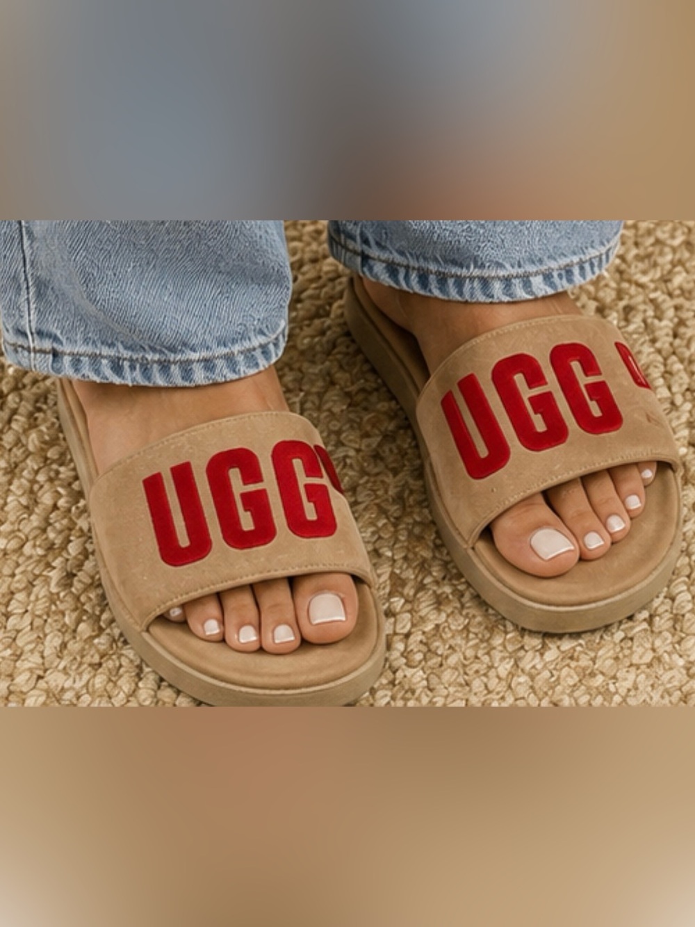 UGG slides platform